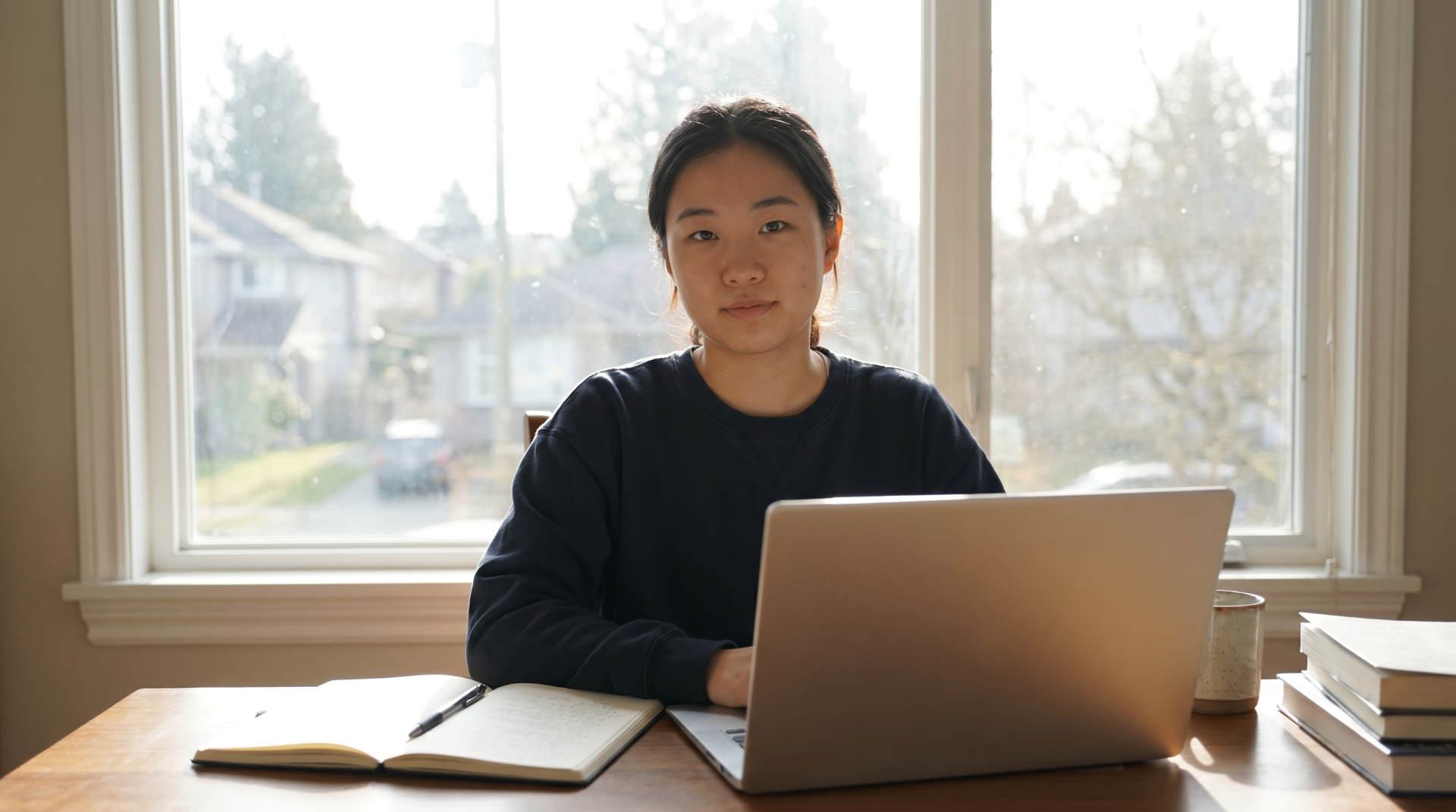 A tutor working with a student